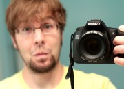 Canon 60D in the hand of Page Lynch