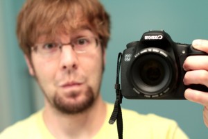 Canon 60D in the hand of Page Lynch
